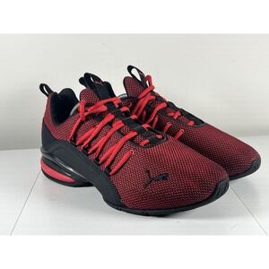 Puma Axelion Two-Tone 37719001 Mens Red Lace Up Athletic Running Shoes Size 10.5